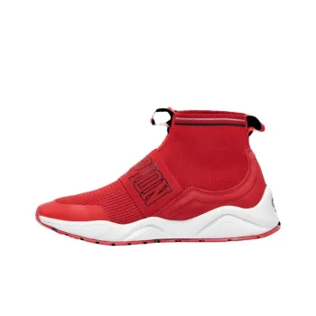 Champion Rally Pro Collegiate Cushioning Wear-Resistant High-Top Casual Shoes Men's Red White