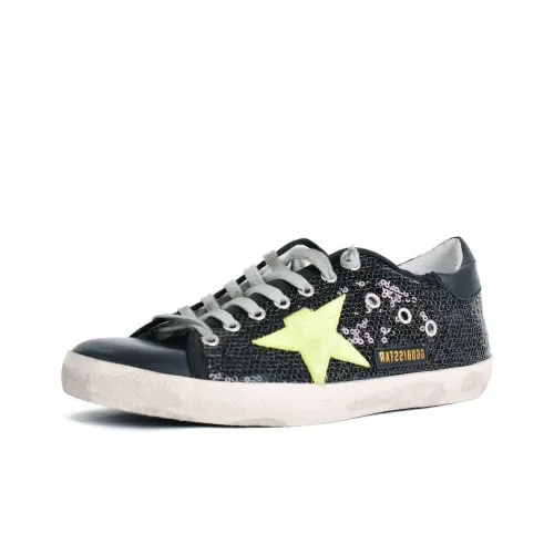 Golden Goose Super Star Low Top Skateboard Shoes Men's Black