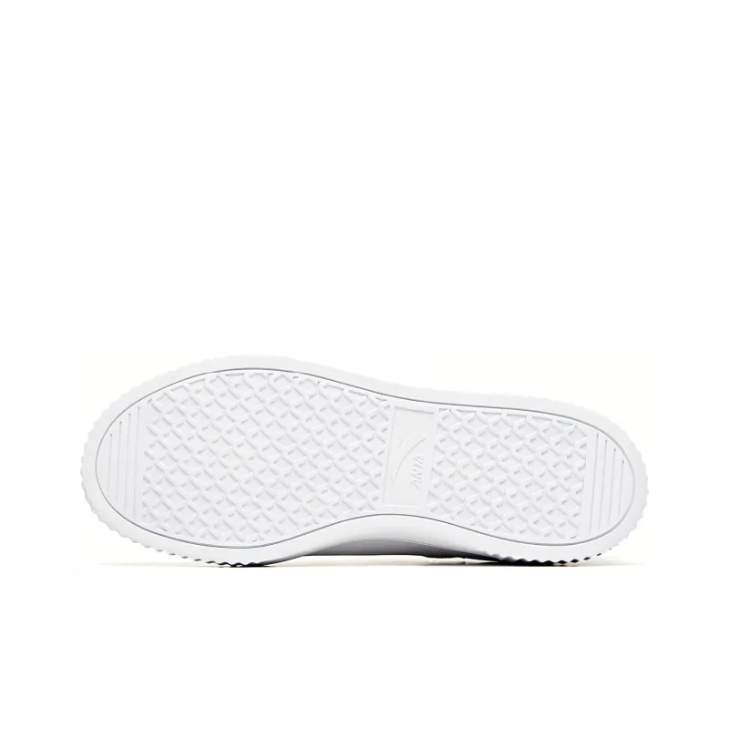 KH LIANMING x Anta Life Collection Slip Resistant Lightweight Coverage Low Top Skateboard Shoes Men's White Black-4