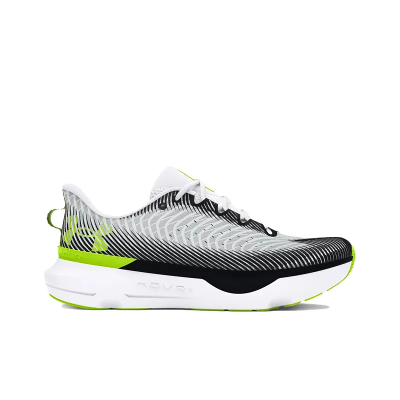 Under Armour Infinite Pro Cushioning Wear Resistant Low Top Running Shoes Men's White Black-1