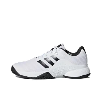 Adidas Barricade 2018 Cushioning Wear Resistant Low Top Tennis Shoes Men's White