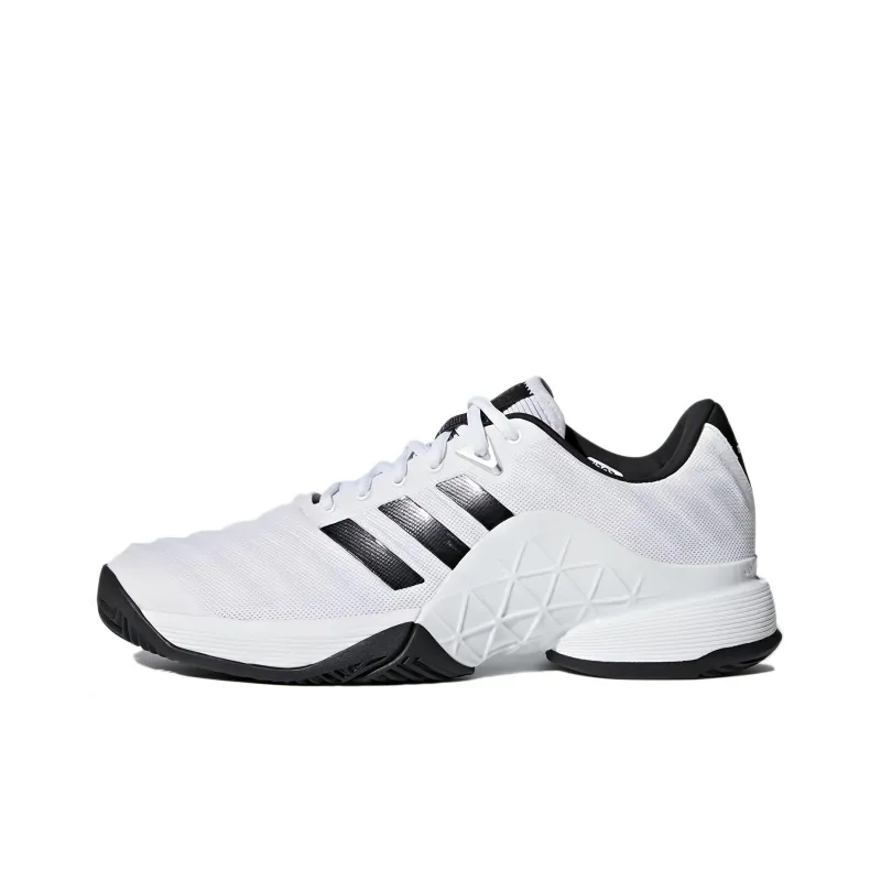 Adidas Barricade 2018 Cushioning Wear Resistant Low Top Tennis Shoes Men's White-0