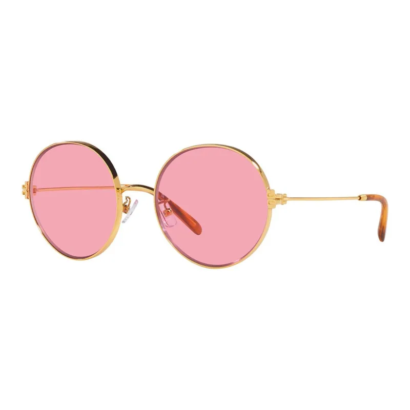 TORY BURCH Metal Round Sunglasses Women's Gold-0