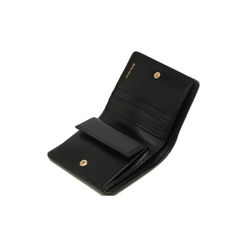MIU MIU Logo Lettering Bi Fold Wallet-4