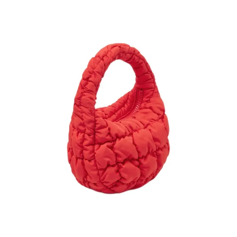 COS Recycled Polyester Cloud Bag, Handbag Women's Red-1