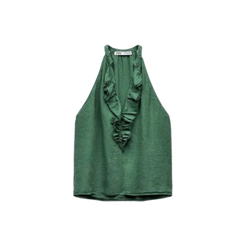 ZARA Shirts Women's Green