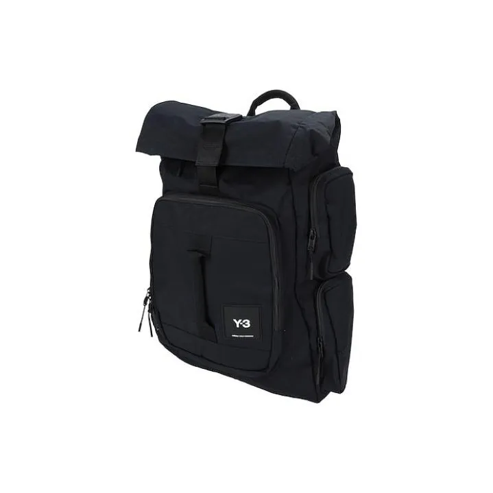 Y 3 Nylon Backpack Regular Unisex Black-3