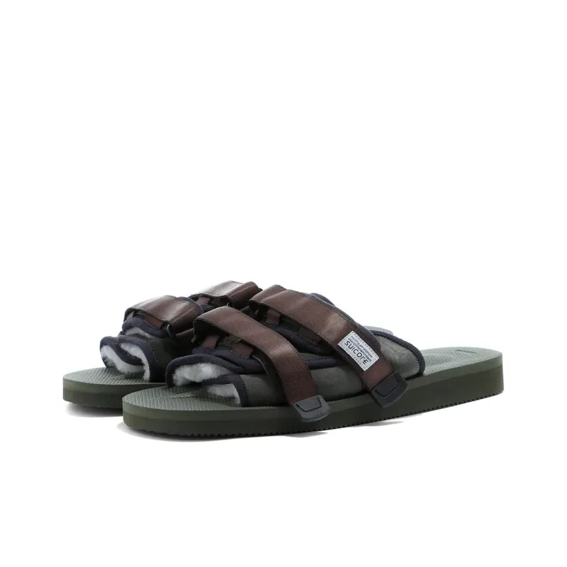 Suicoke Slide Slippers Men Green-1