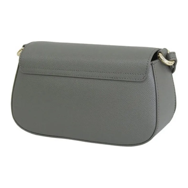 Furla Leather Shoulder Bag, Crossbody Bag Medium Size Women's Gray-3
