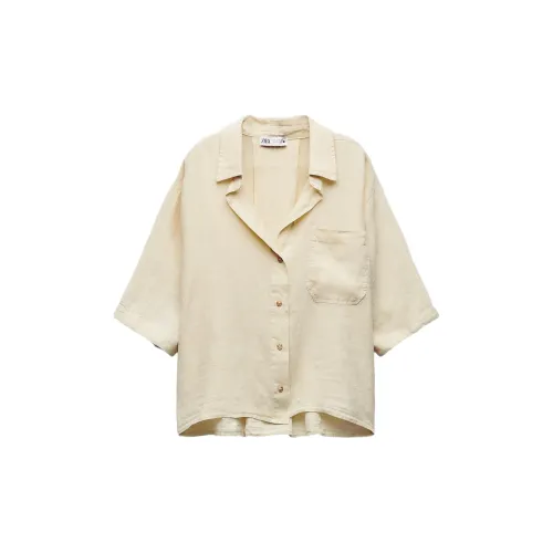 ZARA Shirts Women's Light Yellow