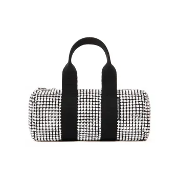Alexander Wang Cruiser Nylon Fabric Small Cylinder Travel Bag Handbag Mini Women's White