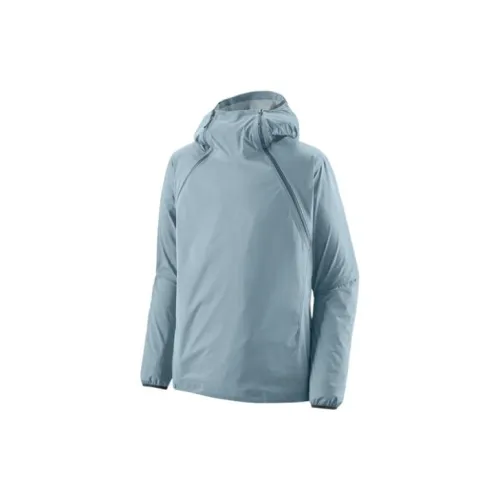 Patagonia Storm Racer Jackets Men Light Blue/Steam Blue