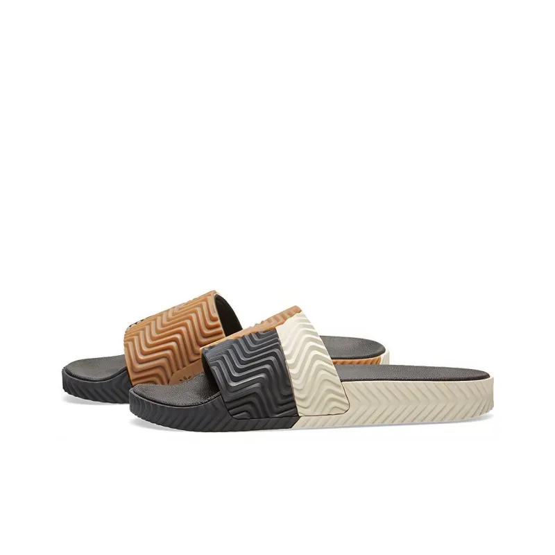 Adidas Adilette Alexander Wang Black White-2