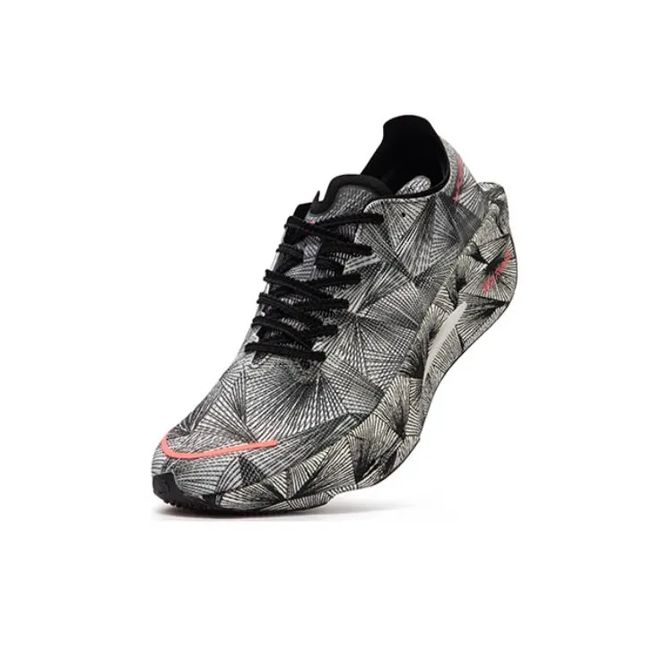361° Fly Burn 3 Cushioning Anti Slip And Wear Resistant Breathable Rebound Low Top Running Shoes Unisex Black White-3
