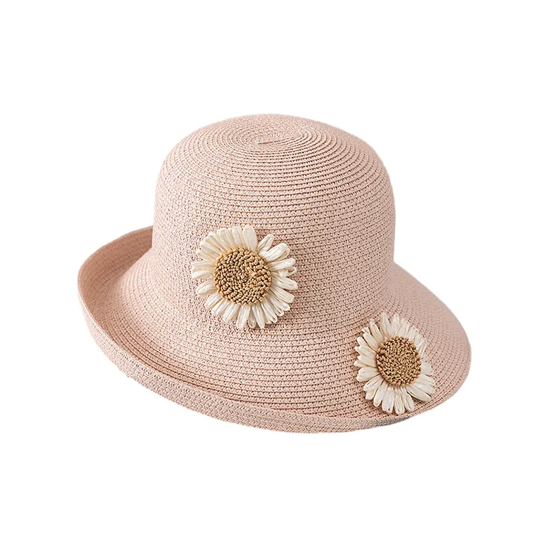 JW Straw Woven Bucket Hats Unisex-4