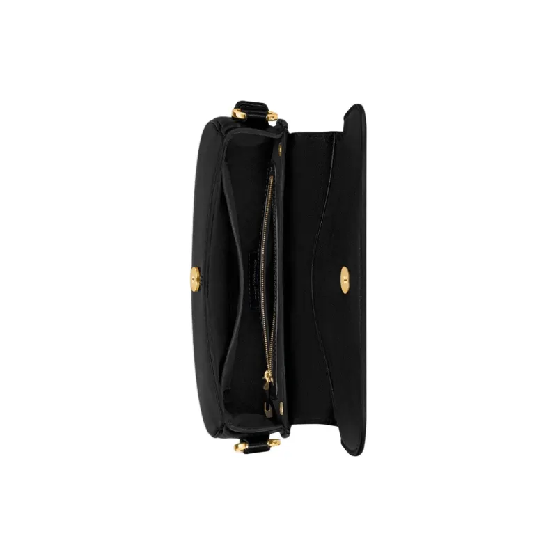 DIOR Cow Leather Shoulder Bag, Crossbody Bag Small Size Women's Black-4