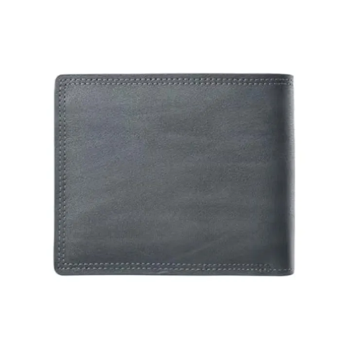 Hush Puppies Cow Leather Wallet Regular Men's Brown/Gray-7