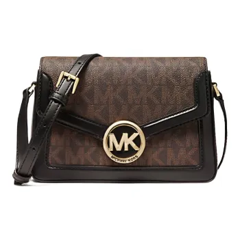 MICHAEL KORS Jessie Cow Leather Crossbody Bag Shoulder Bag Women's Brown/Black