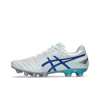 Asics DS LIGHT Durable Breathable Soccer Shoes Unisex White Blue