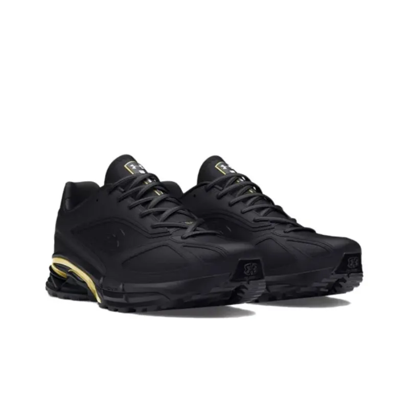 Under Armour Unisex UA Apparition Anti Slip Wear Resistant Low Top Casual Shoes Unisex Black Gold-2