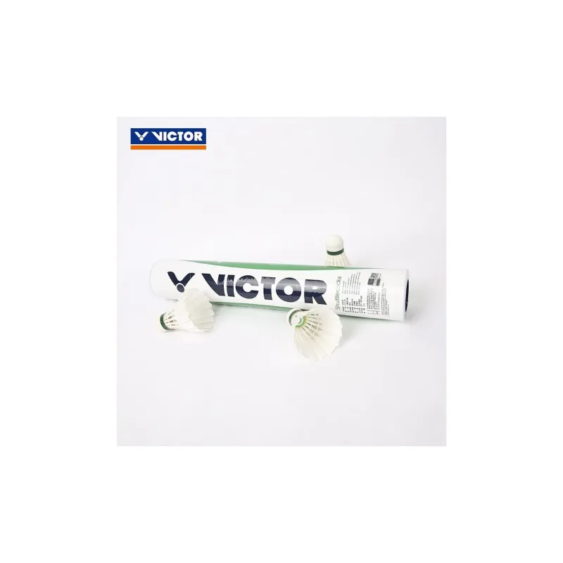 VICTOR Duck Feather Shuttlecock 12 Pack Duck Feather Small Board Duck Feather Shuttlecocks-4