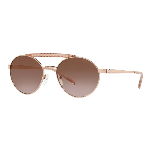 MICHAEL KORS Metal Round Sunglasses Women's Rose Gold