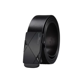 Old Man's Head Automatic Buckle Belt High End Luxury Pants Cow Leather Leather Belts Men's 3.5cm