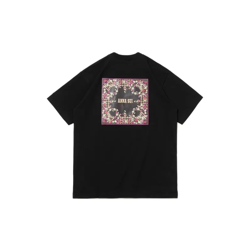 Anna Sui X New Era ANNA SUI Co-brand T-Shirts Unisex Black-1