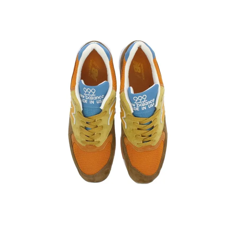 New Balance X J.Crew 999 'Brown Orange White'-3