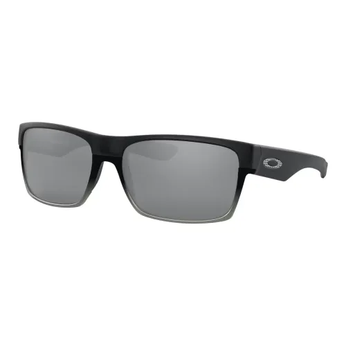 Oakley Twoface Machinist Collection Sunglasses Matte Black/Chrome Iridium OO9189-30