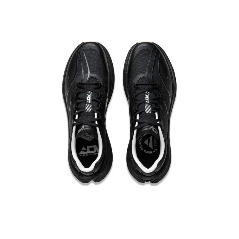 LiNing Cushioning, Slip Resistant, Abrasion Resistant, Breathable, Support, Rebound Low Top Running Shoes Men's Black-3