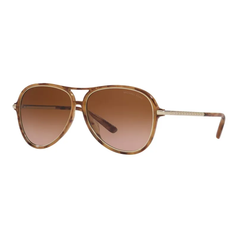 MICHAEL KORS Plastic Aviator Sunglasses Women's Brown-0