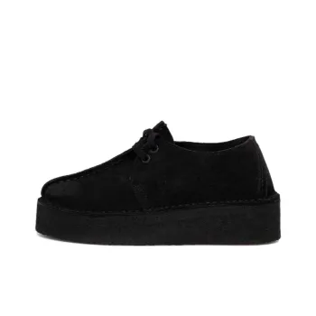 Clarks Trek Wedge 'Black Suede' Women's