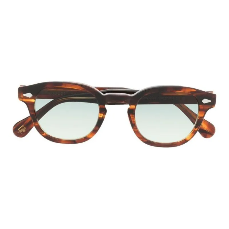 MOSCOT Acetate Oval Sunglasses Men's Umber-1