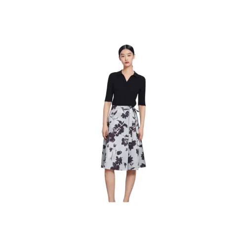 ERDOS Casual Long Skirts Women's Prunus Leaf