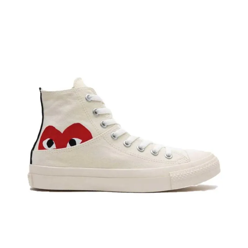 Converse Comme Des Garçons Play X Chuck Taylor All Star High 'Half Logo Milk'-1