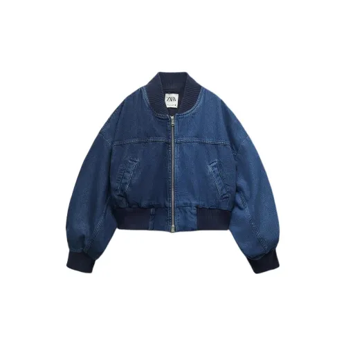 ZARA Jackets Women's Blue