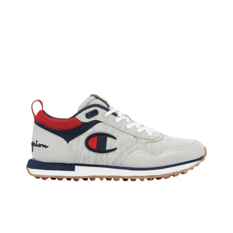Champion Relay RW Cushioning Wear-Resistant Low-Top Running Shoes Men's Gray White-1