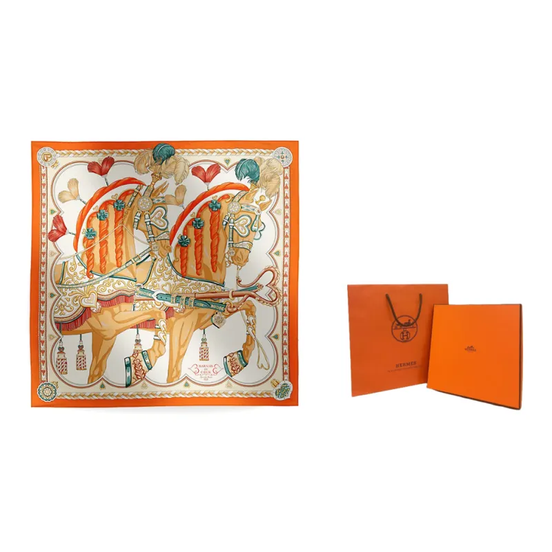 HERMES Silk Scarves Women's Multicolor-2