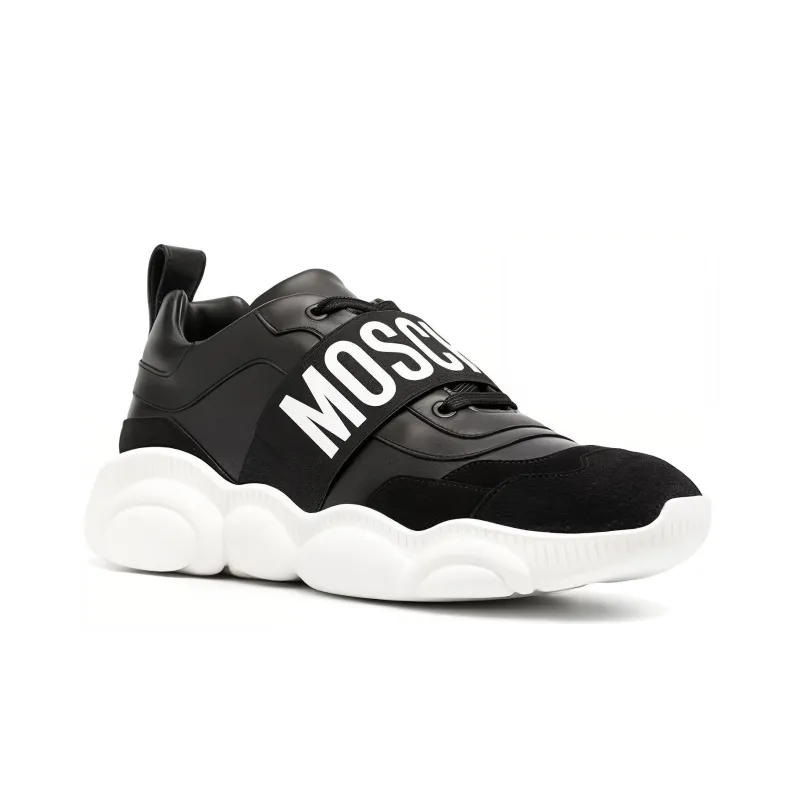 MOSCHINO Low Top Casual Shoes Men's Black-2