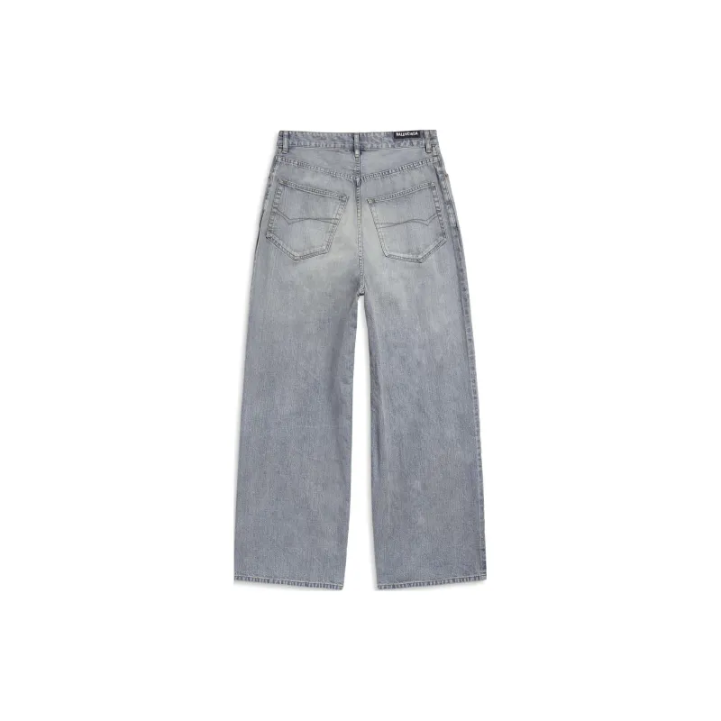 Balenciaga Jeans Loose Fit Style Men's Gray-1