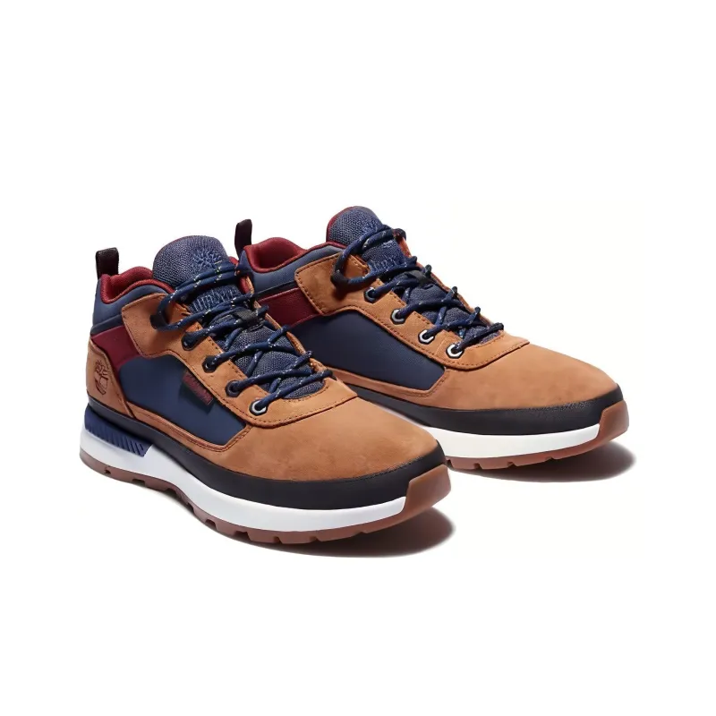 Timberland Field Trekker Cushioning Wear-Resistant Mid-Top Running Shoes Men's Brown-2