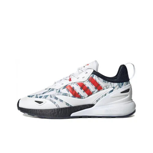 Adidas Originals ZX 2K BOOST 2.0 Casual Shoes Unisex Low-Top White/Red