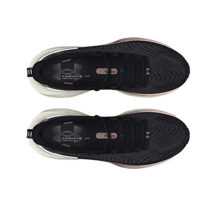 Under Armour Anti Slip Wear Resistant Low Top Running Shoes Women's Black Pink-3