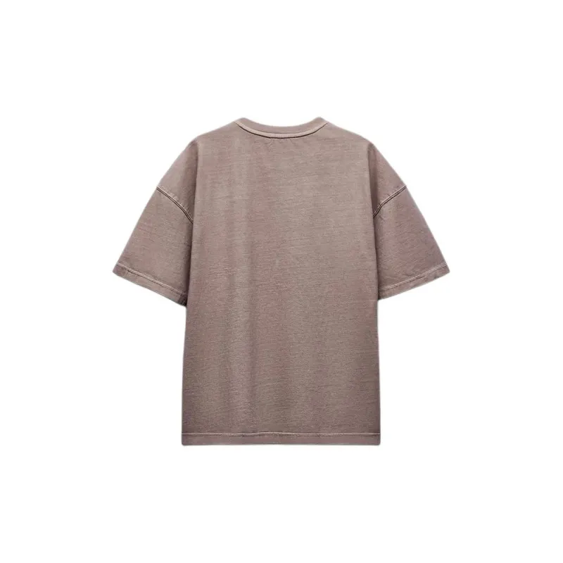 ZARA T Shirt Women's Light Brown-1