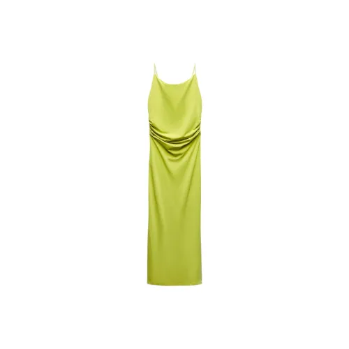 ZARA Slip Dresses Women's Lime