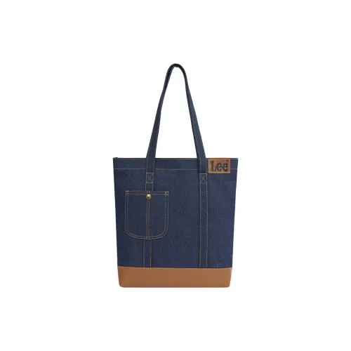 Lee Shoulder Bags Denim Blue With Coffee Accents