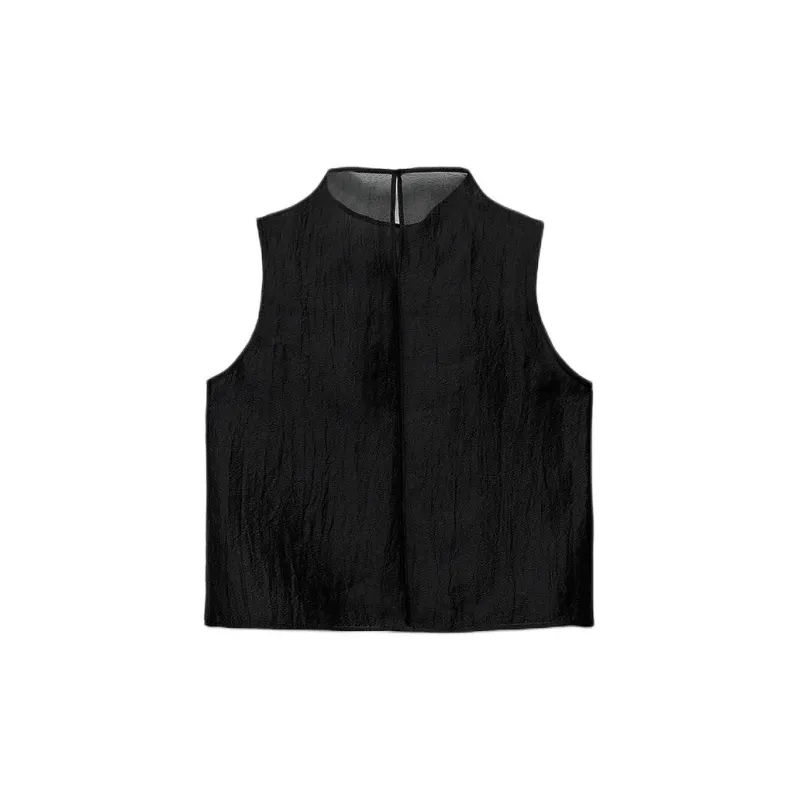 ZARA Tank Tops Women's Black-1