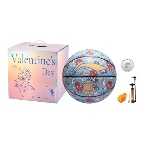 LiNing Badfive Rubber Basketball Graffiti Blue Size 7 Training Unisex