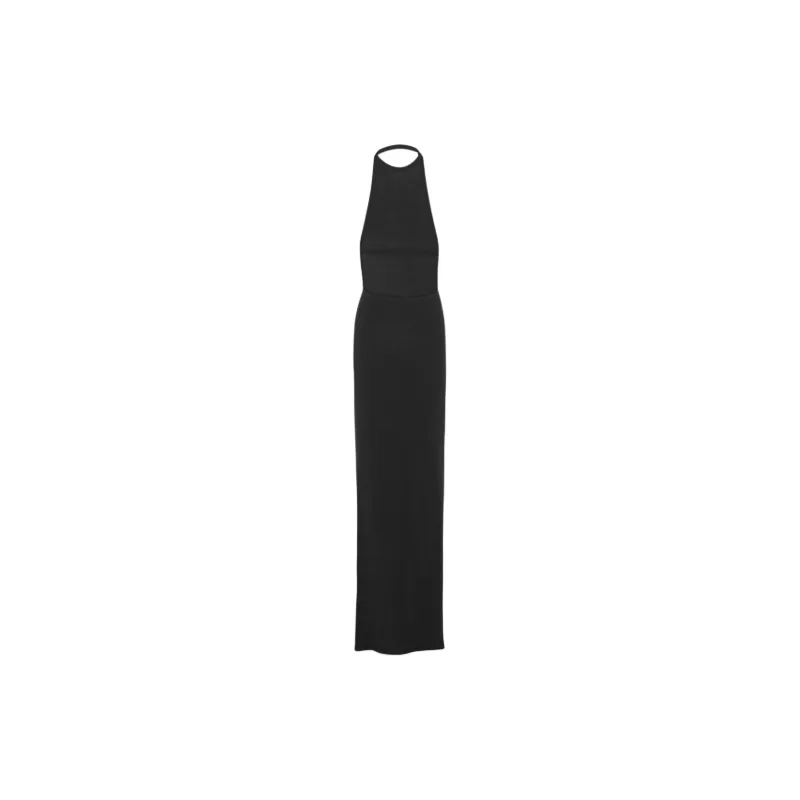 SAINT LAURENT Backless Halter Dress-1